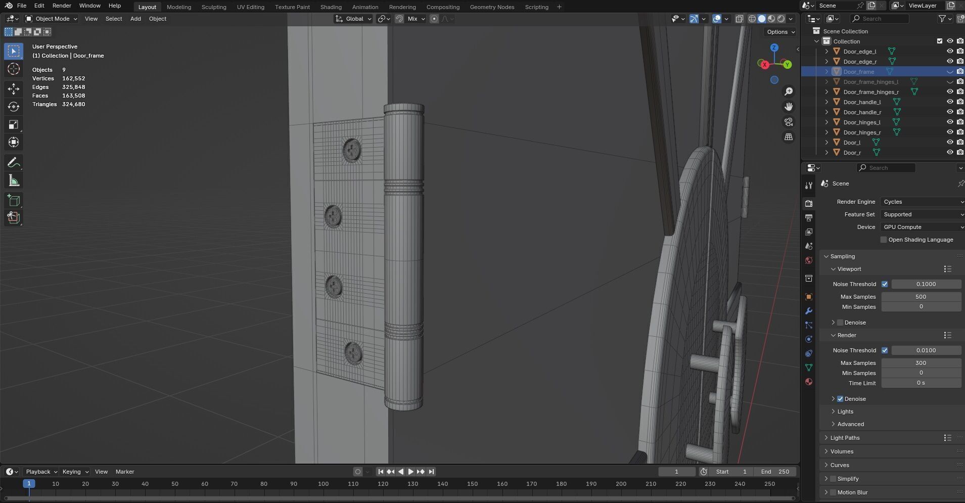 Door Design CG11 3D model_9