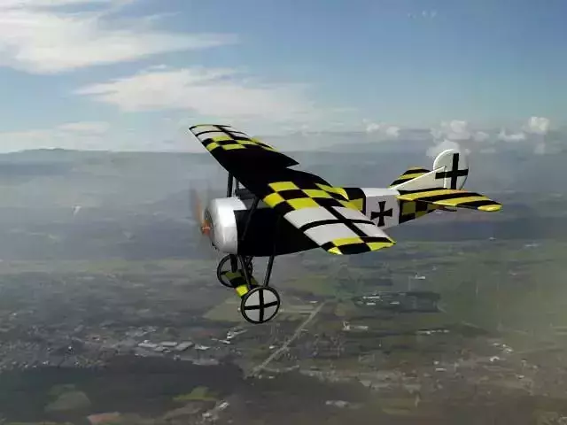 Fokker DVIII V05 3D model