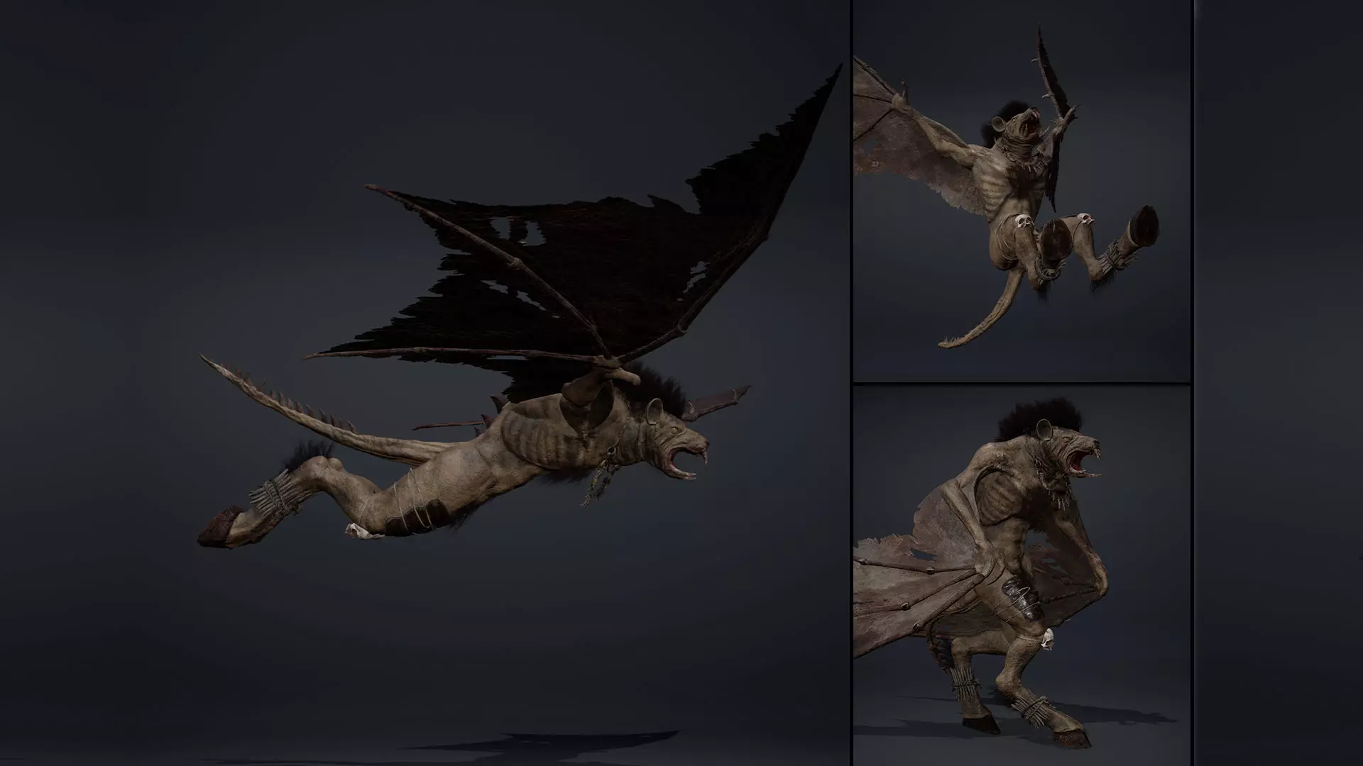 Dreadsilent 1 Low-poly 3D model_0