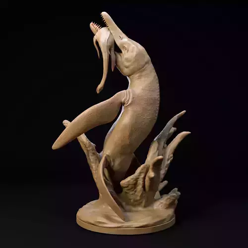 Pliosaurus Funkei breach 1-35 scale pre-supported 