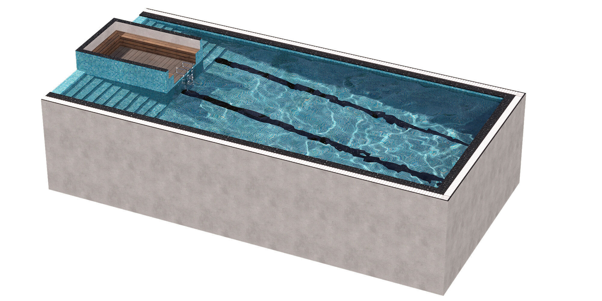 SWIMMING POOL NO33 A 3D model_5