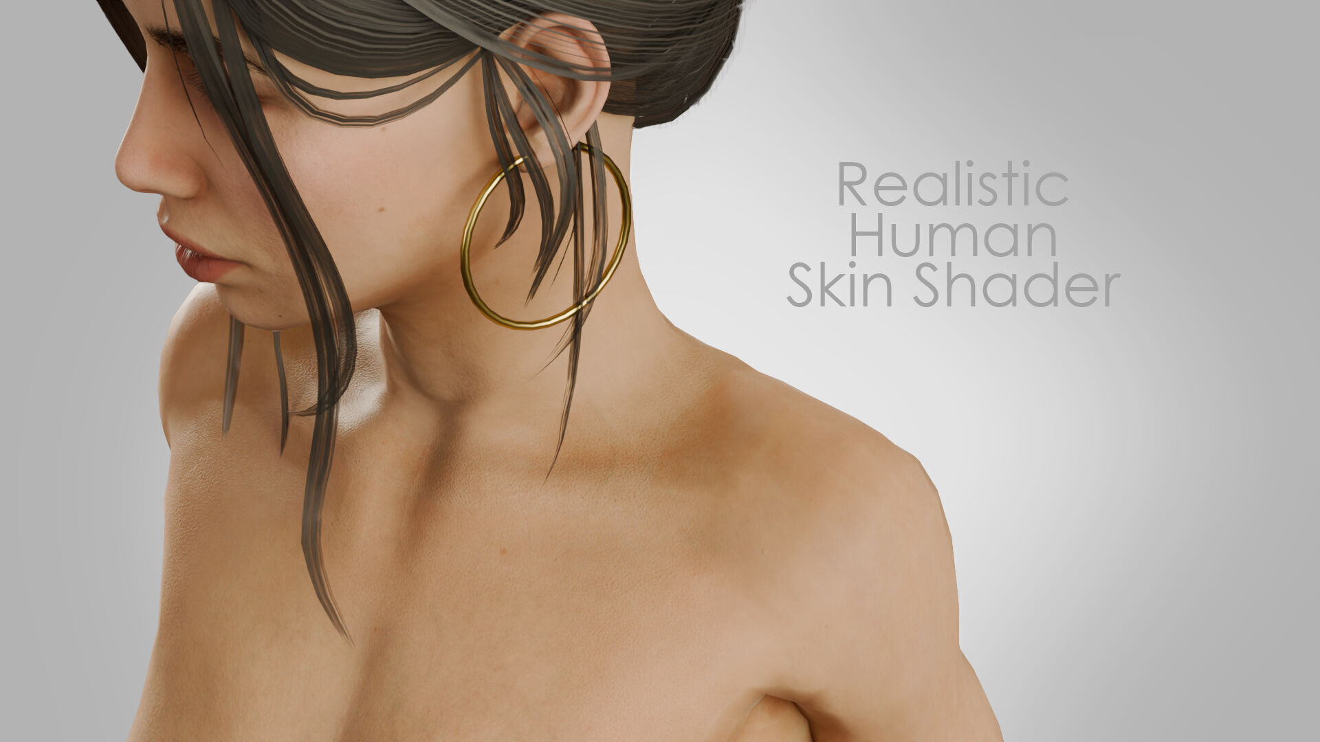 Rigged Woman Character For Blender Low-poly 3D model_11