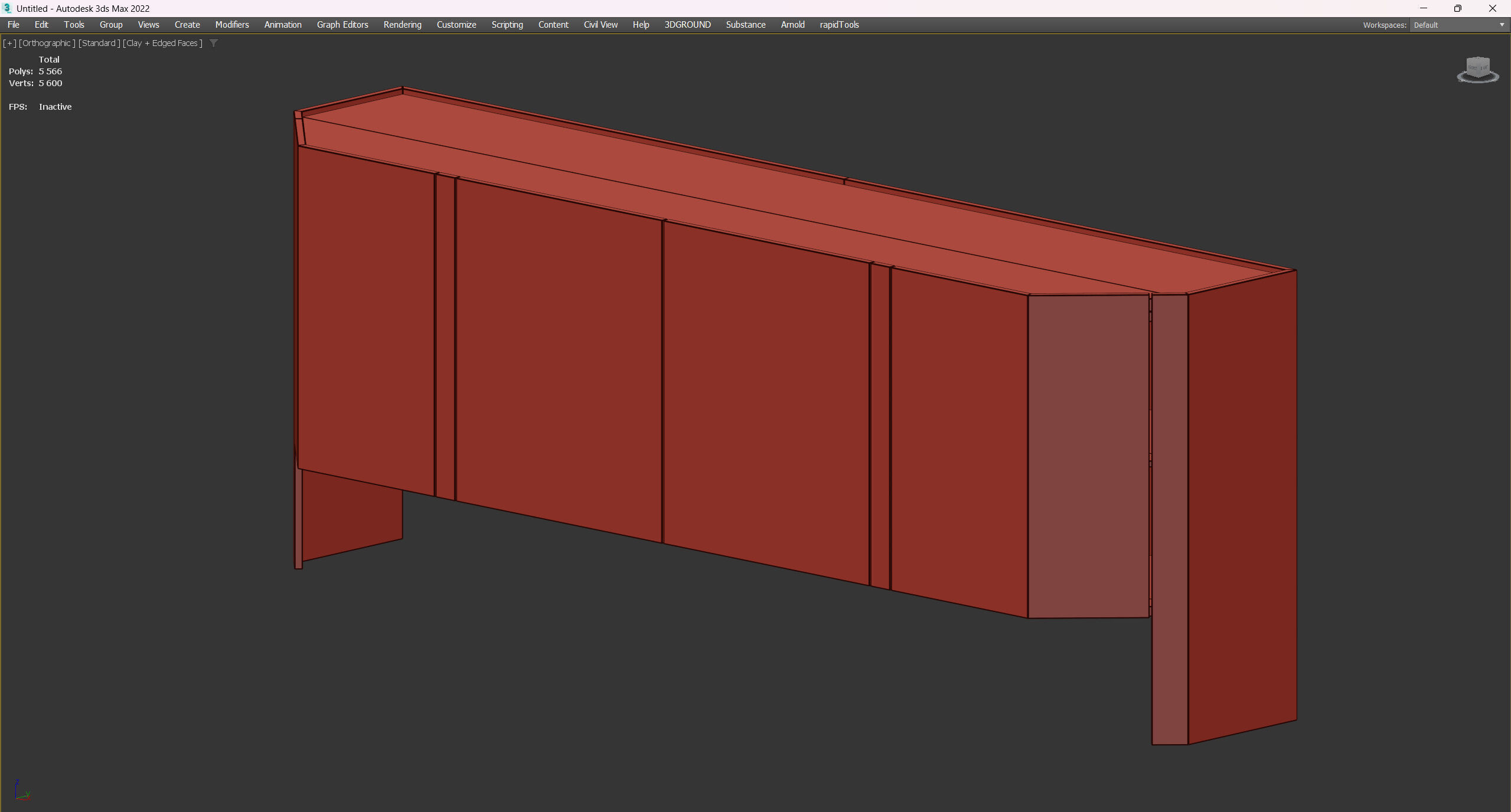 SIDEBOARD MONEO Low-poly 3D model_4
