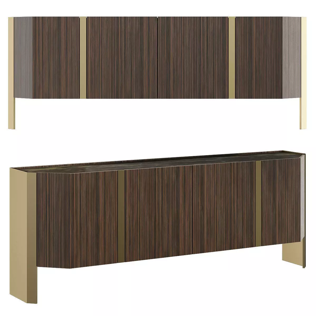 SIDEBOARD MONEO Low-poly 3D model_0