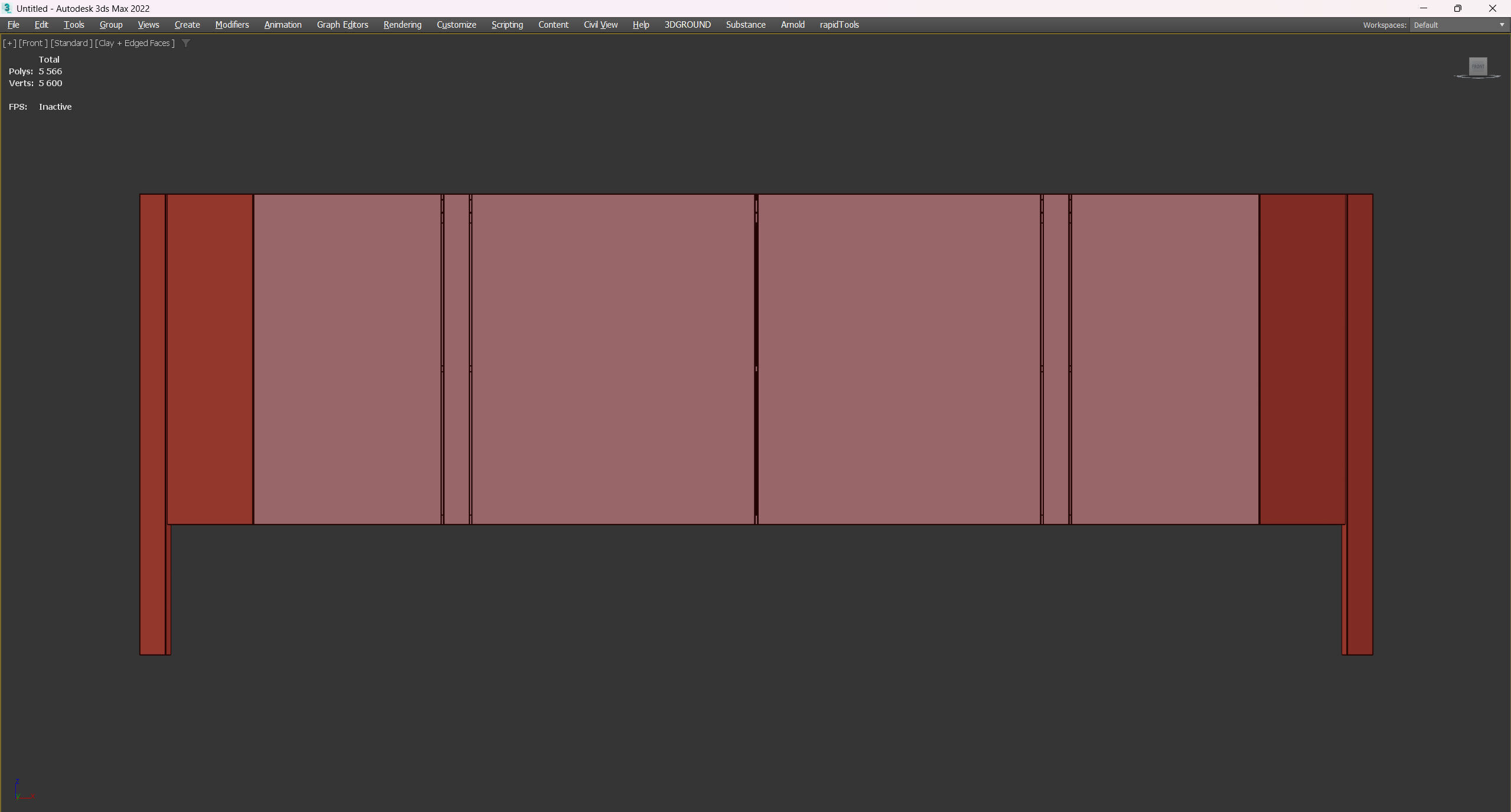 SIDEBOARD MONEO Low-poly 3D model_3