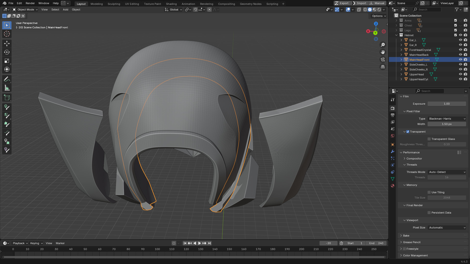 Mega Man X7 Axl Helmet for Cosplay 3D print model_12
