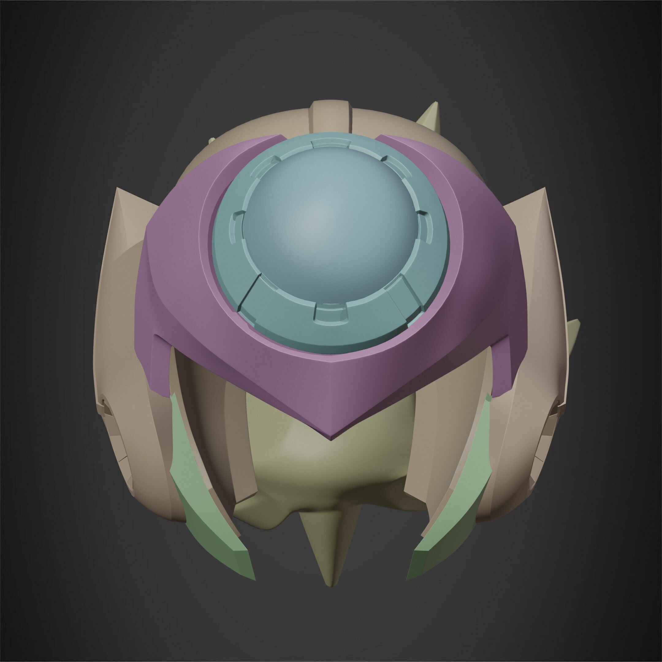 Mega Man X7 Axl Helmet for Cosplay 3D print model_16