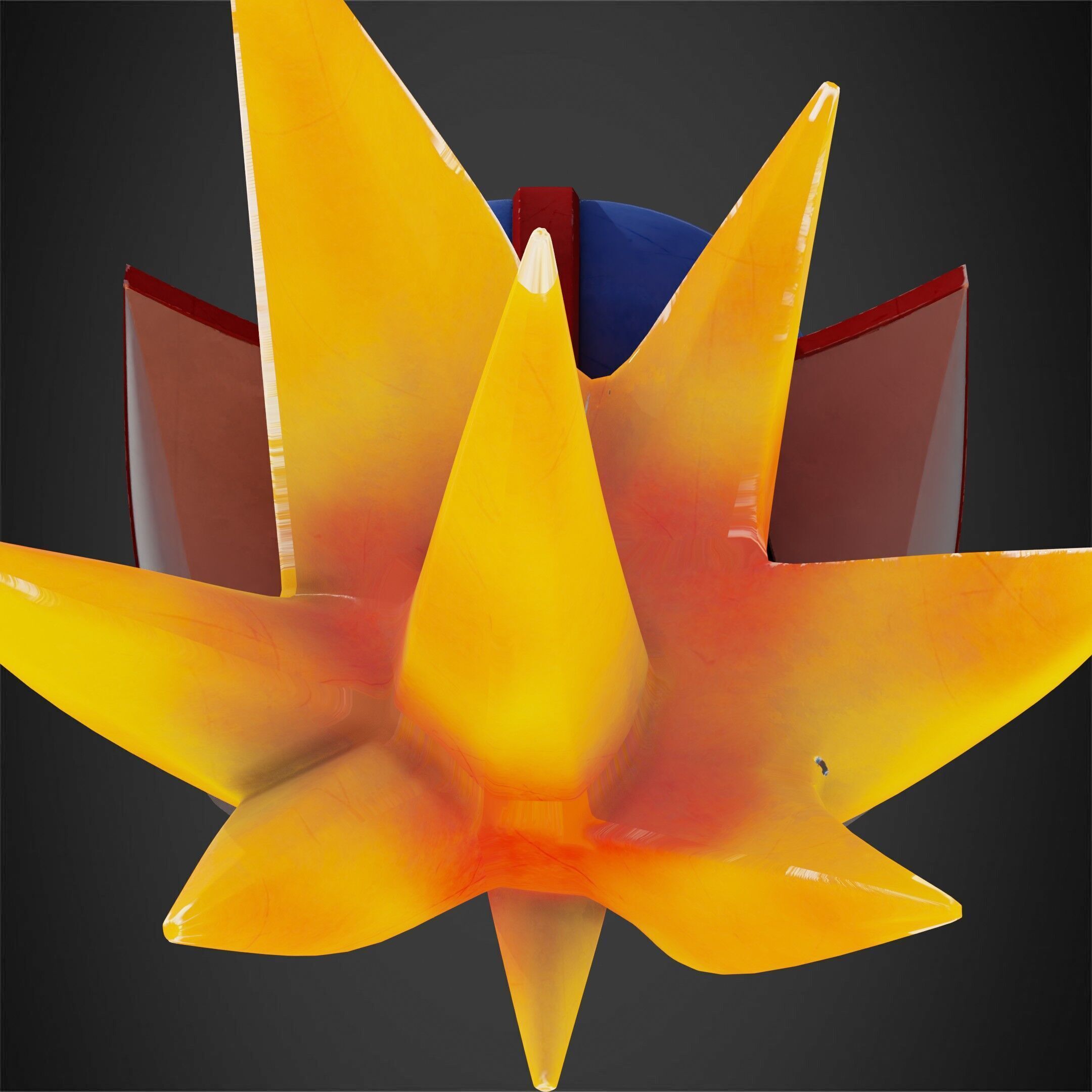 Mega Man X7 Axl Helmet for Cosplay 3D print model_7