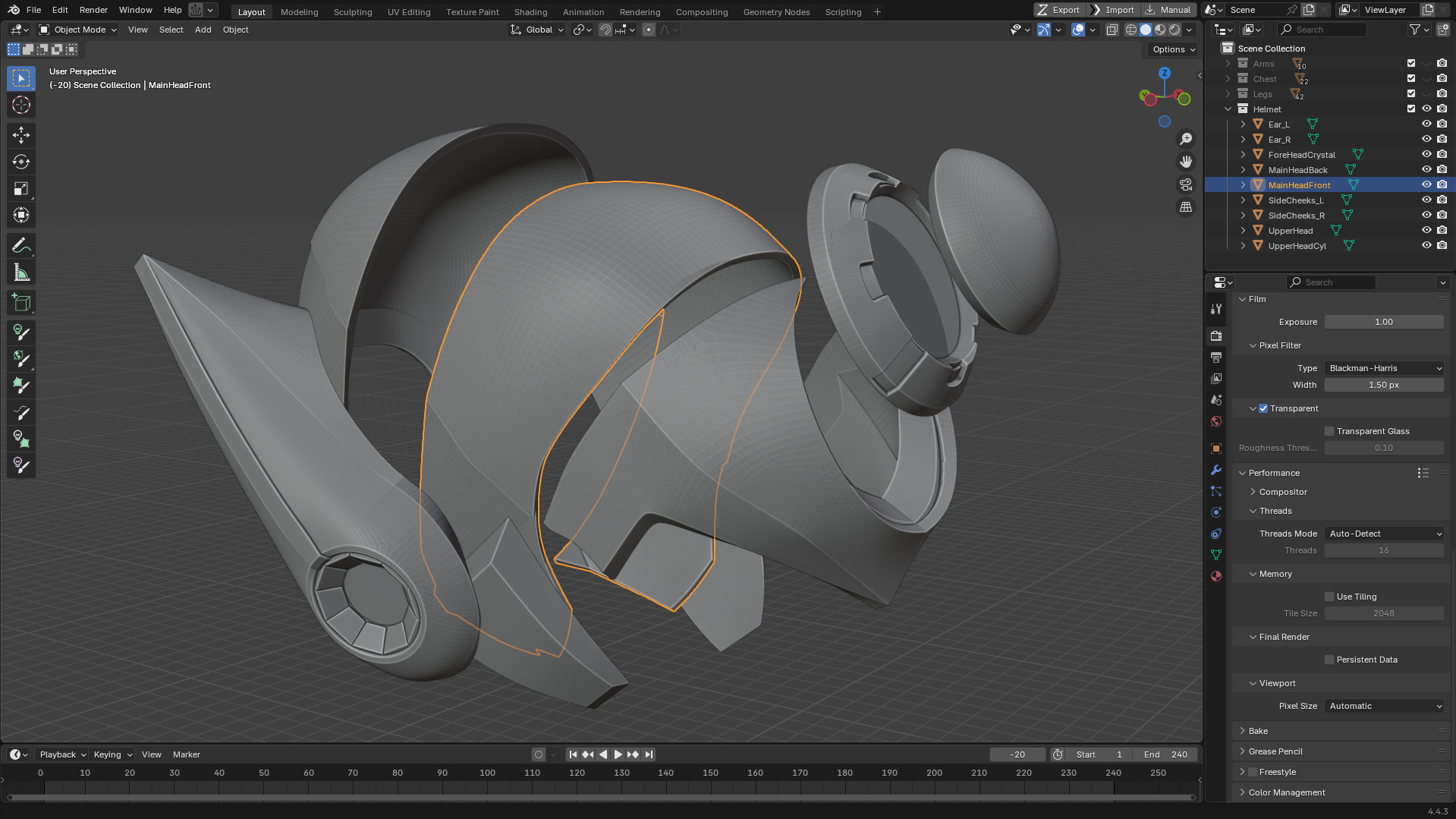 Mega Man X7 Axl Helmet for Cosplay 3D print model_14