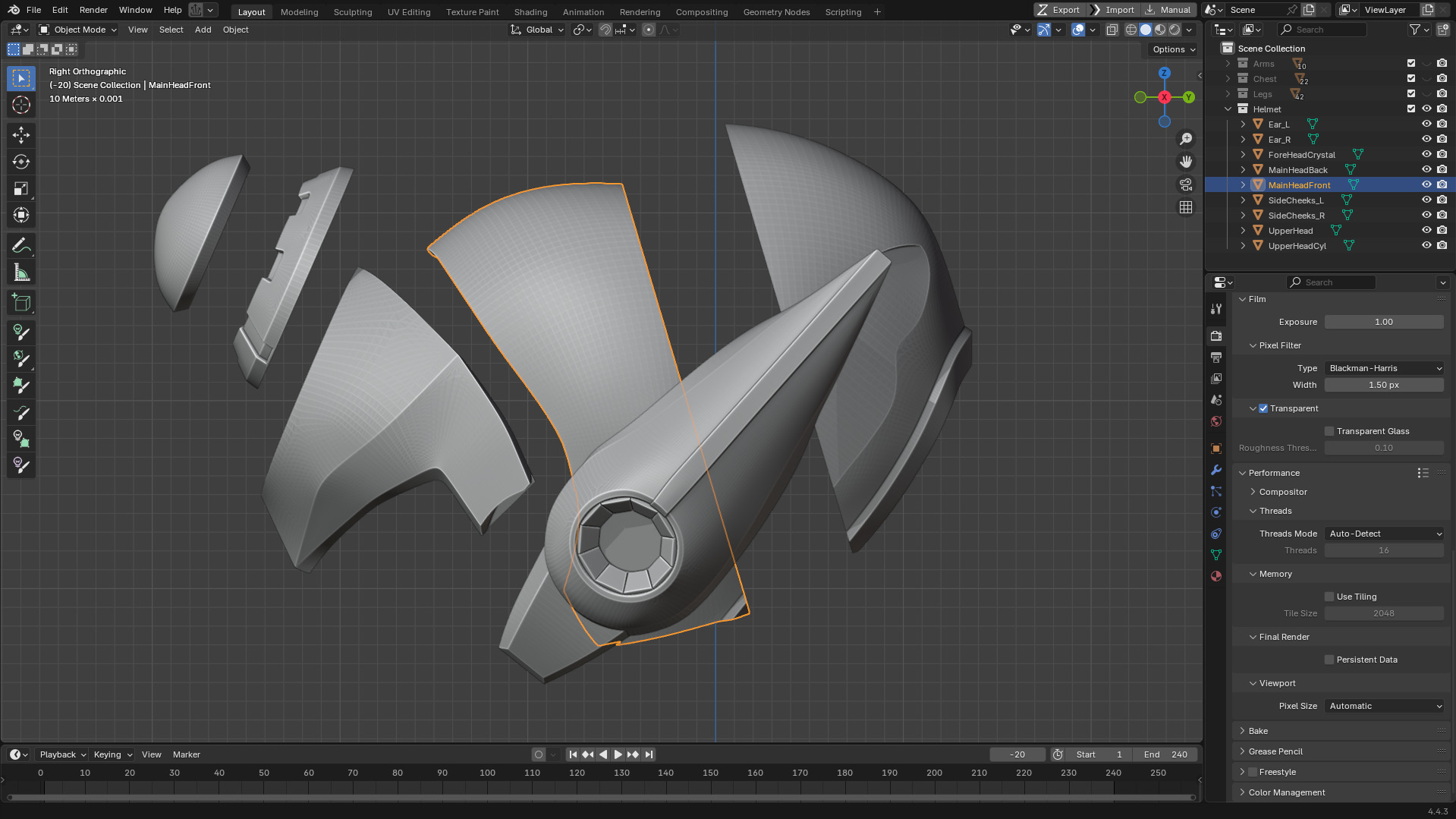 Mega Man X7 Axl Helmet for Cosplay 3D print model_15