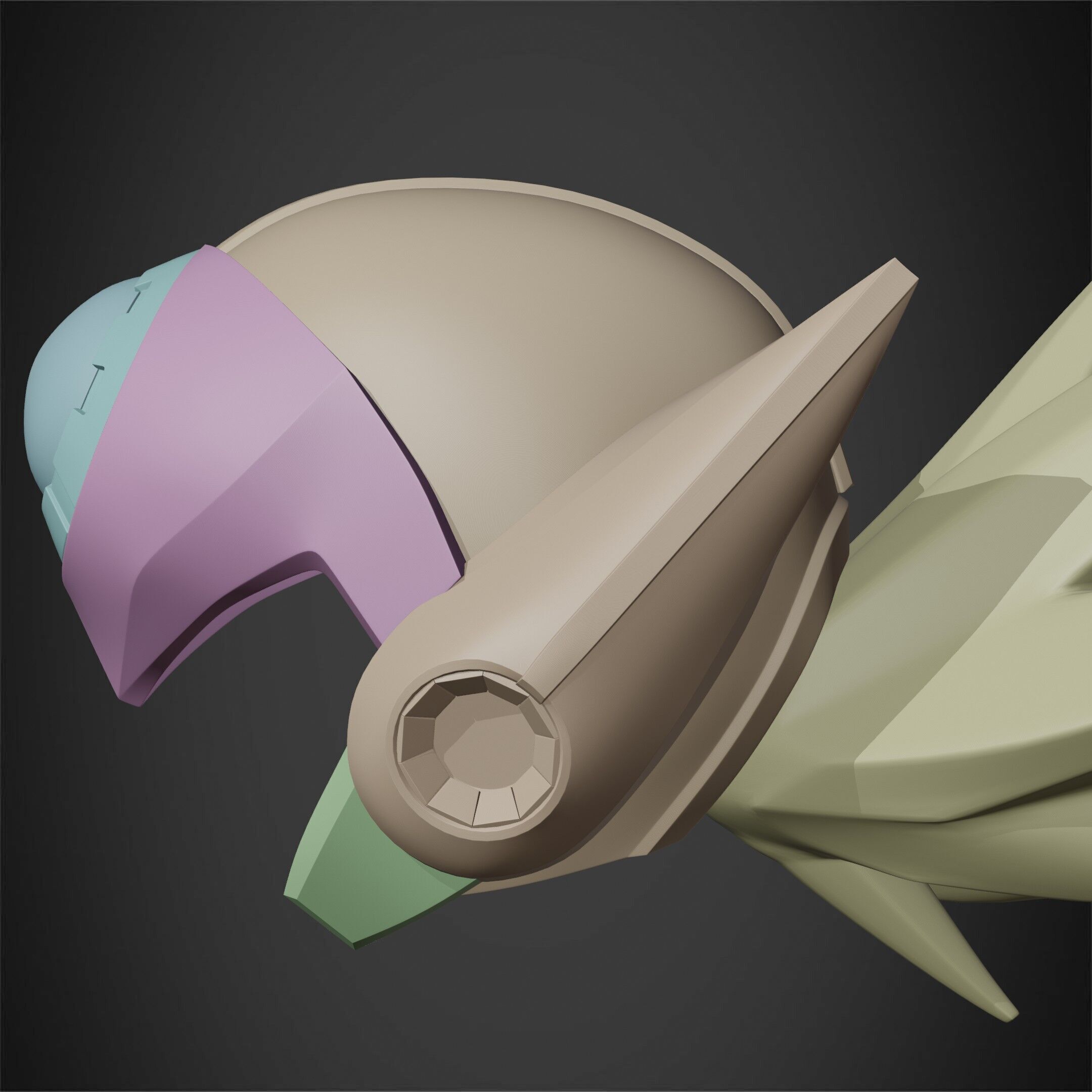 Mega Man X7 Axl Helmet for Cosplay 3D print model_20