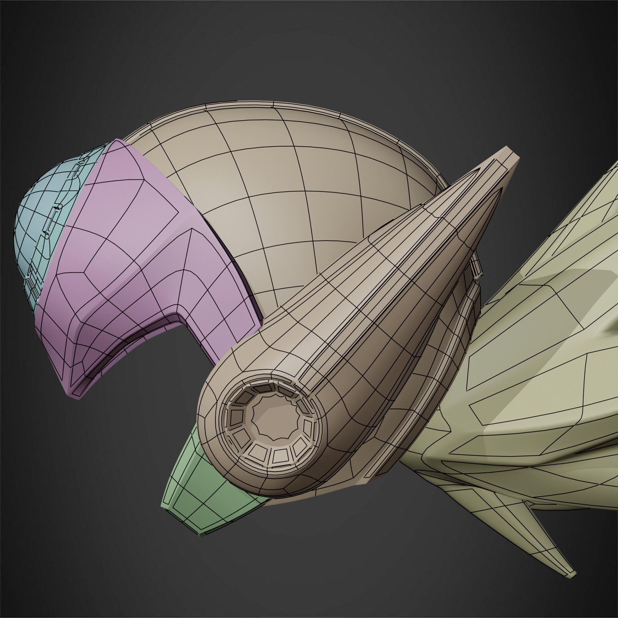 Mega Man X7 Axl Helmet for Cosplay 3D print model_21