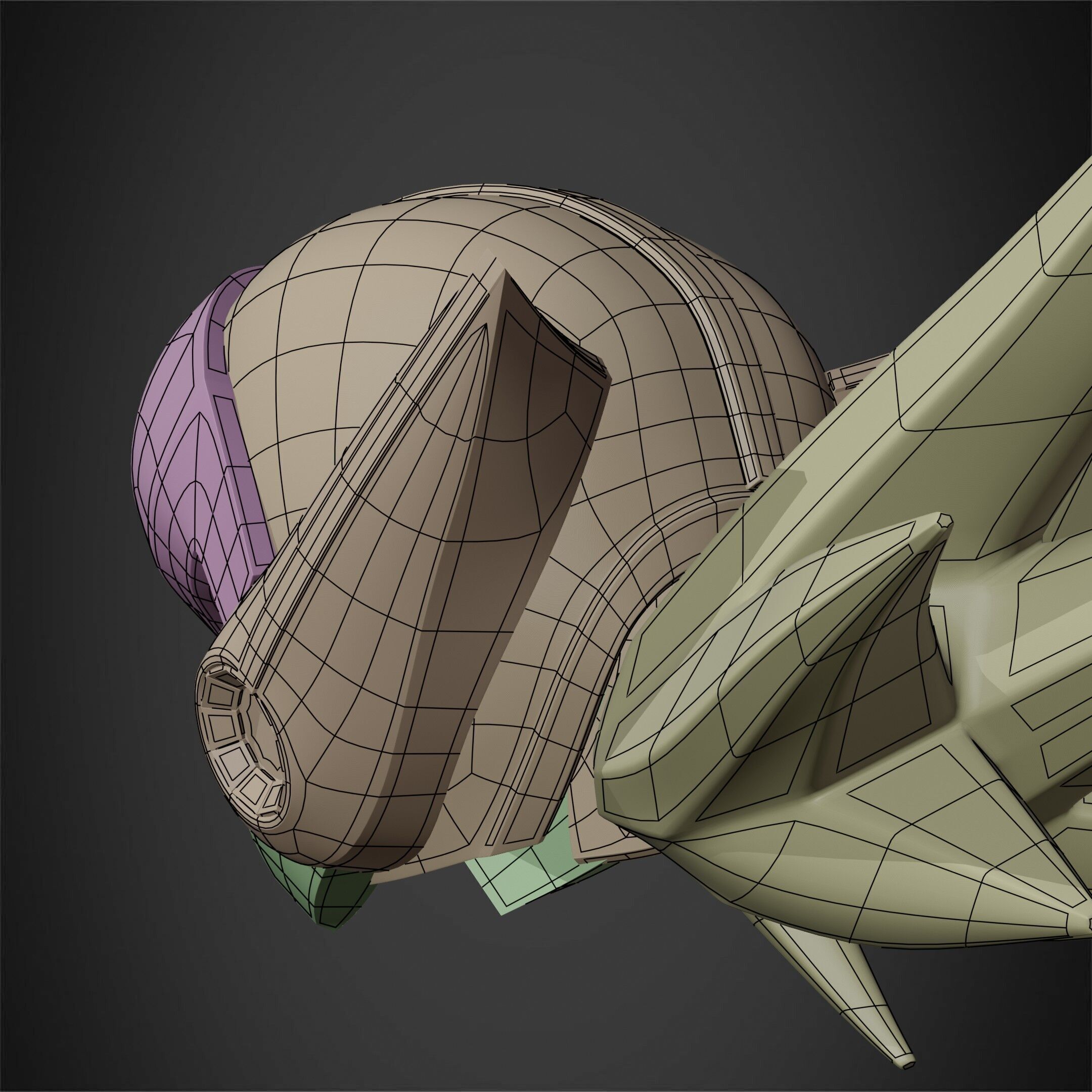 Mega Man X7 Axl Helmet for Cosplay 3D print model_23