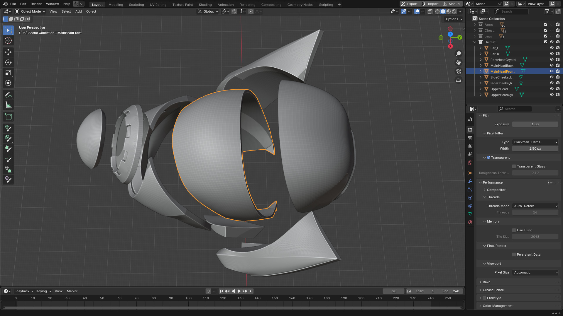 Mega Man X7 Axl Helmet for Cosplay 3D print model_13