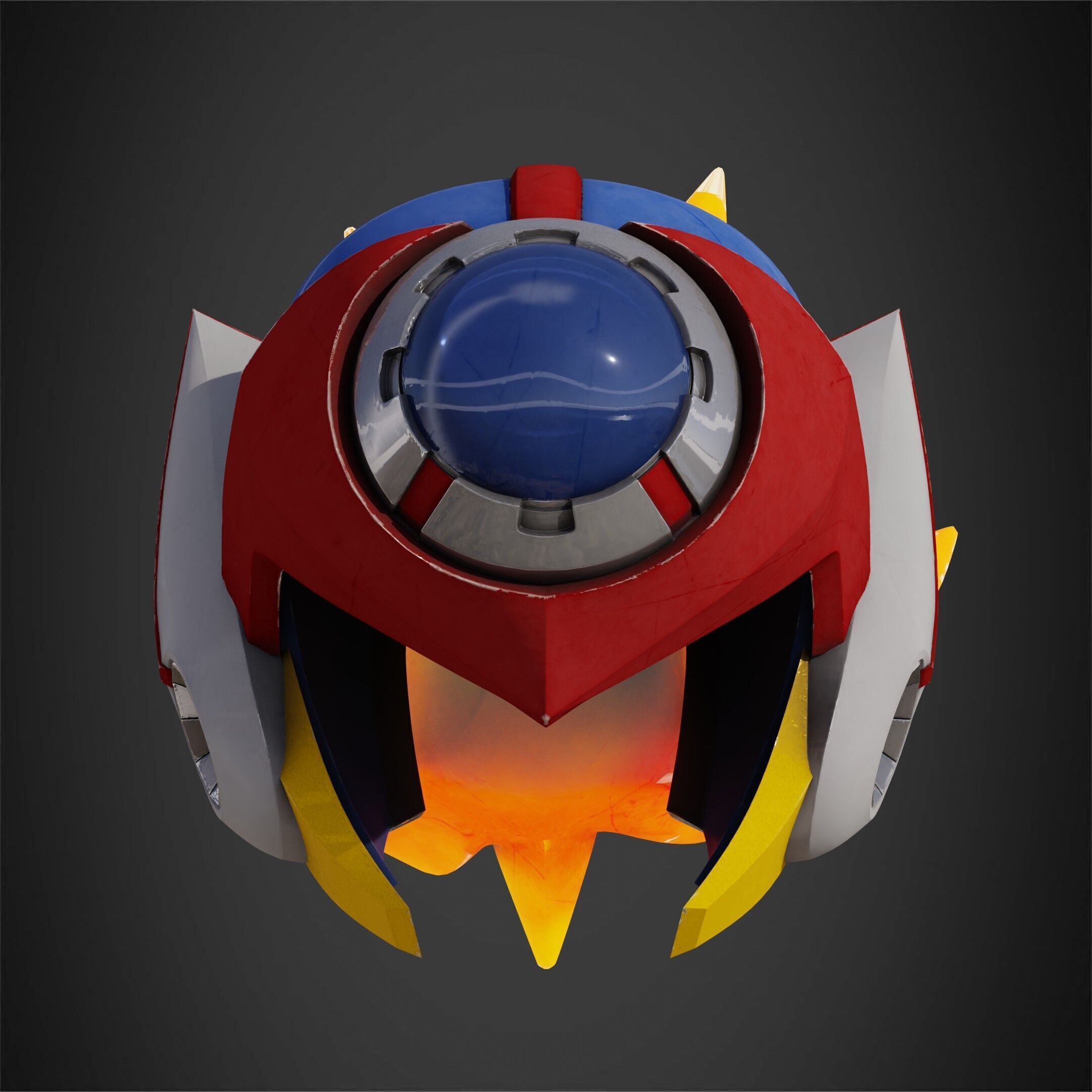 Mega Man X7 Axl Helmet for Cosplay 3D print model_3