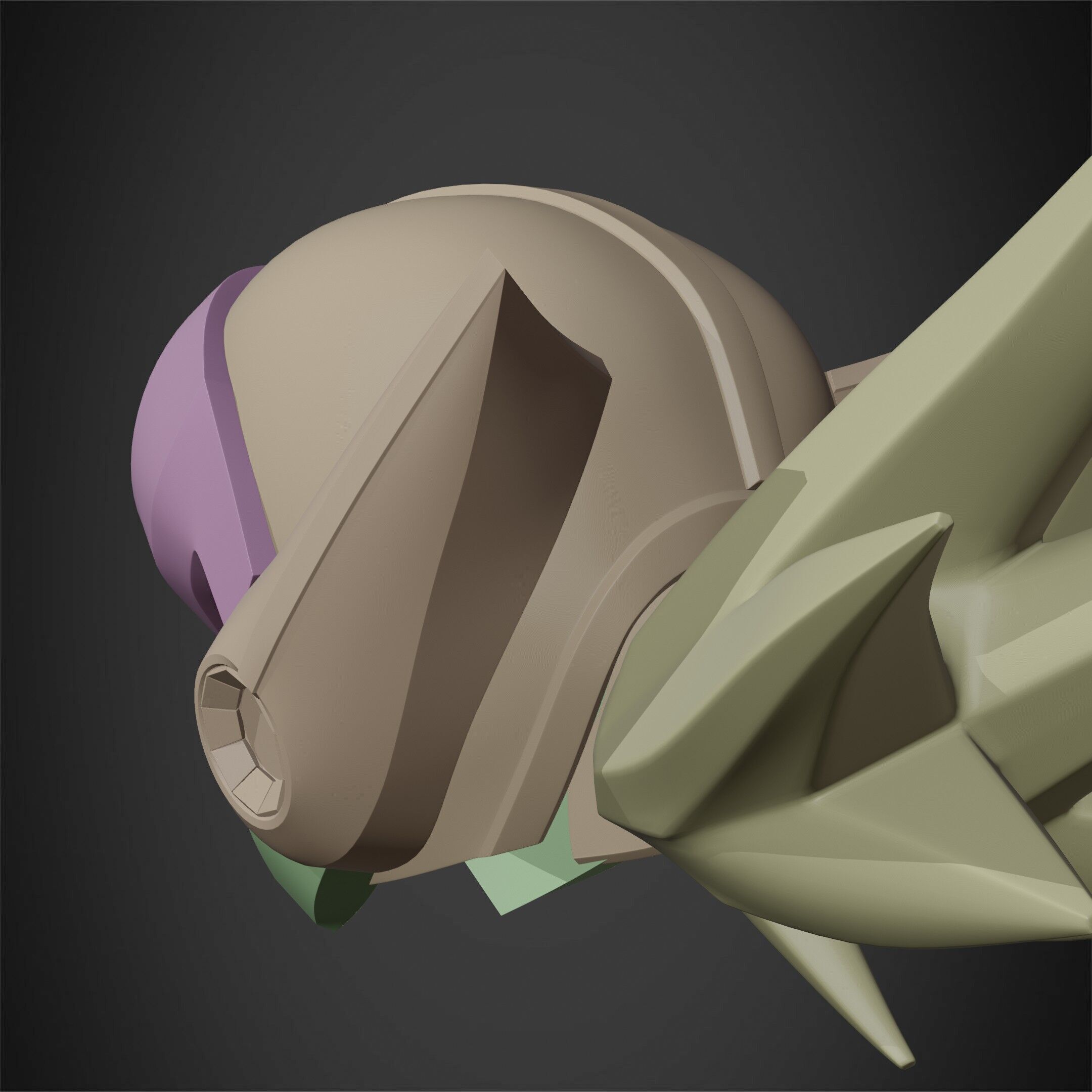 Mega Man X7 Axl Helmet for Cosplay 3D print model_22