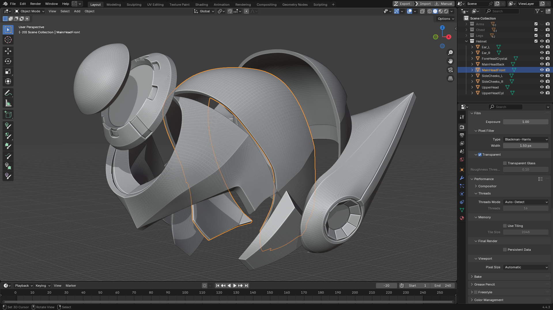 Mega Man X7 Axl Helmet for Cosplay 3D print model_11