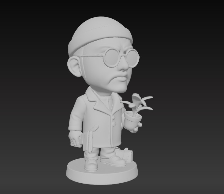 Leon and Mathilda Stylized Duo Figurine Set 3D print model_10