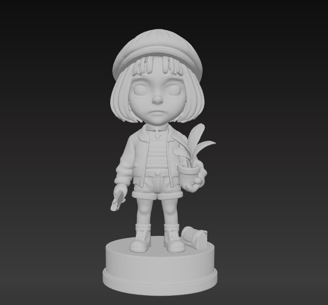 Leon and Mathilda Stylized Duo Figurine Set 3D print model_12