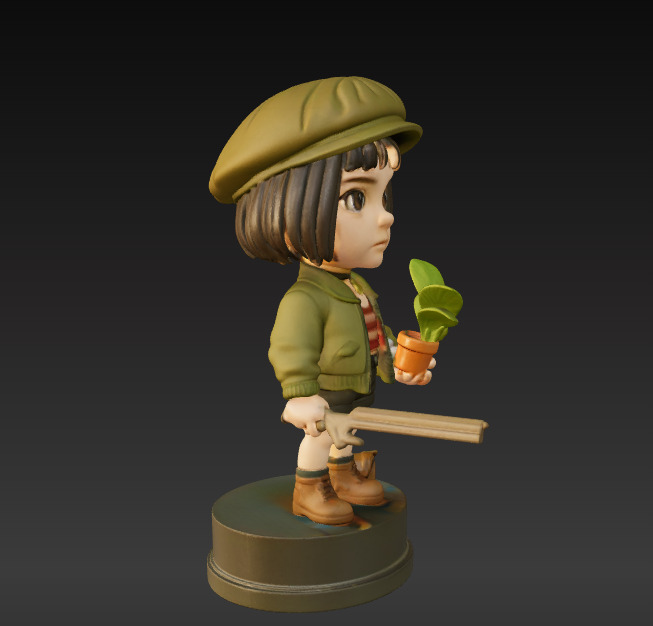 Leon and Mathilda Stylized Duo Figurine Set 3D print model_6