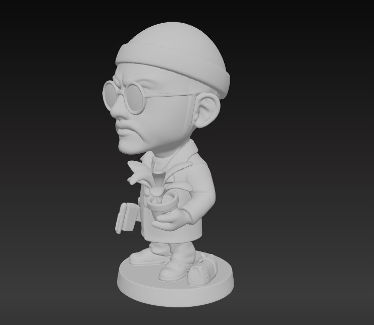 Leon and Mathilda Stylized Duo Figurine Set 3D print model_8