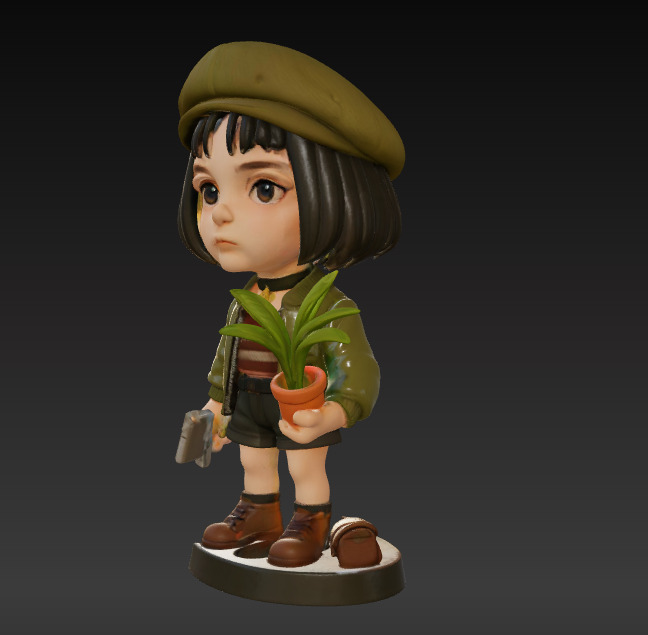 Leon and Mathilda Stylized Duo Figurine Set 3D print model_5