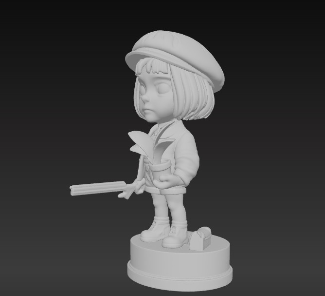 Leon and Mathilda Stylized Duo Figurine Set 3D print model_11