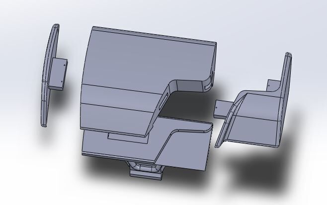 Audi RS Gear for A3 8Y - Right Hand Drive 3D print model_8