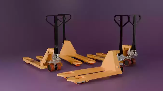 3D LowPoly Hand Pallet Truck