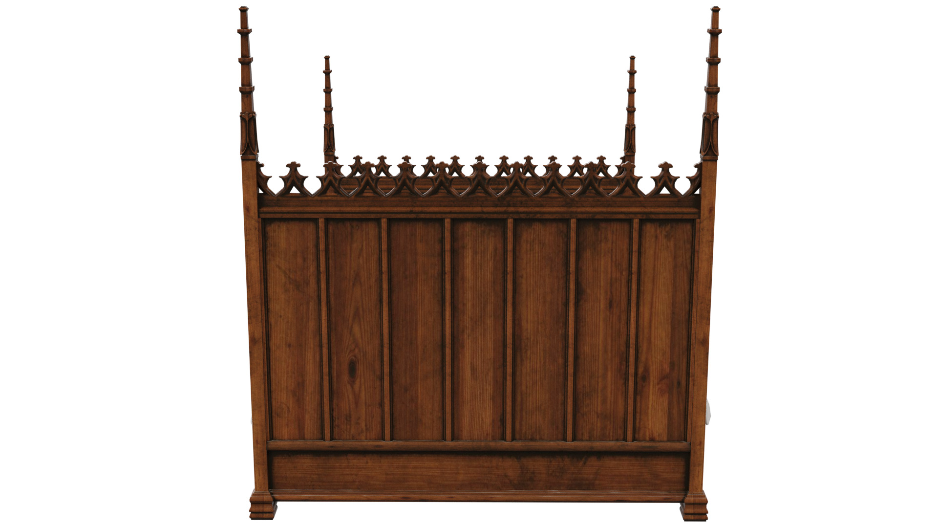 Gothic Bed 3D model_5