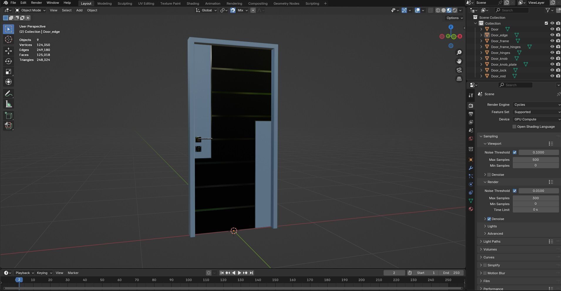 Door Design CG22 3D model_12
