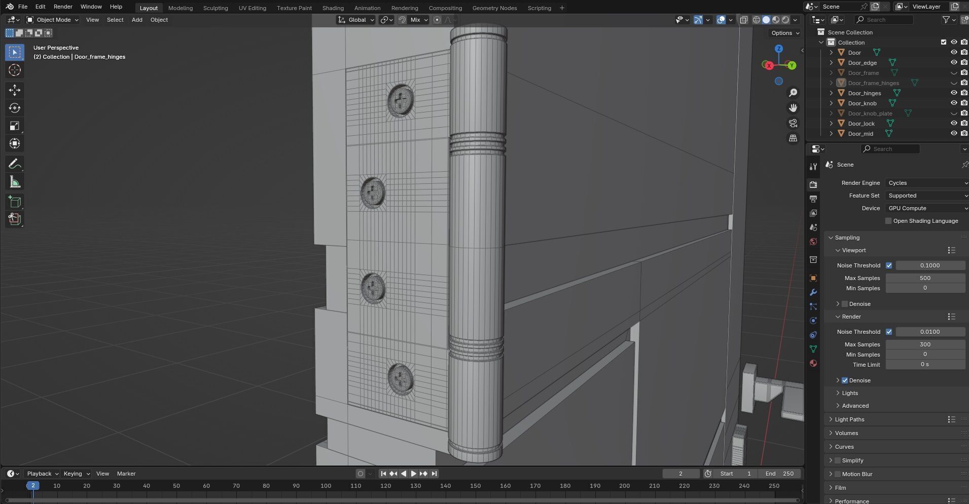 Door Design CG22 3D model_8