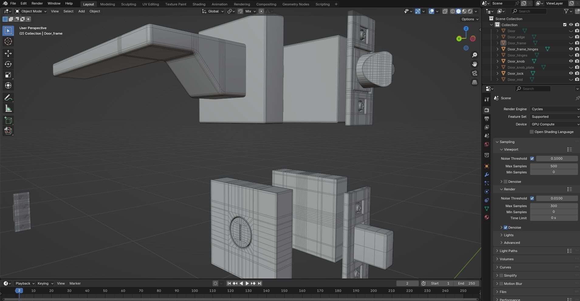Door Design CG22 3D model_7
