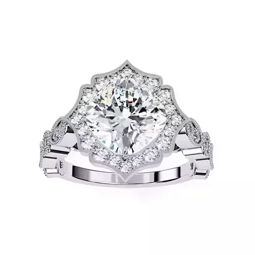 ROUND  DIAMOND RING -CAD-120