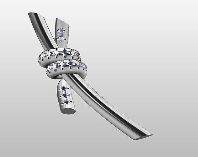 Tiffany Knot Earrings  3D print model