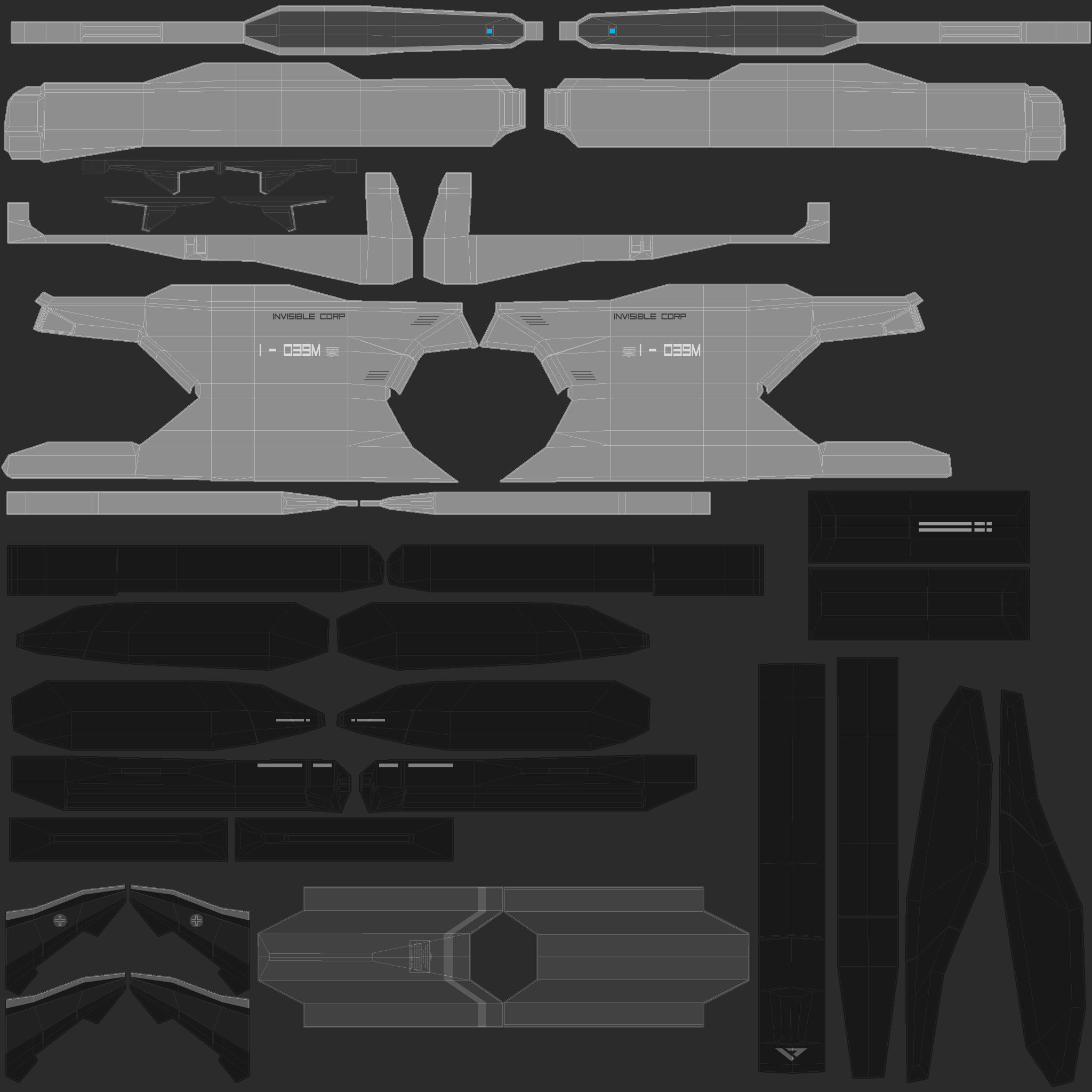 Sci-Fi - Aircraft - Iron 039M 3D model_11