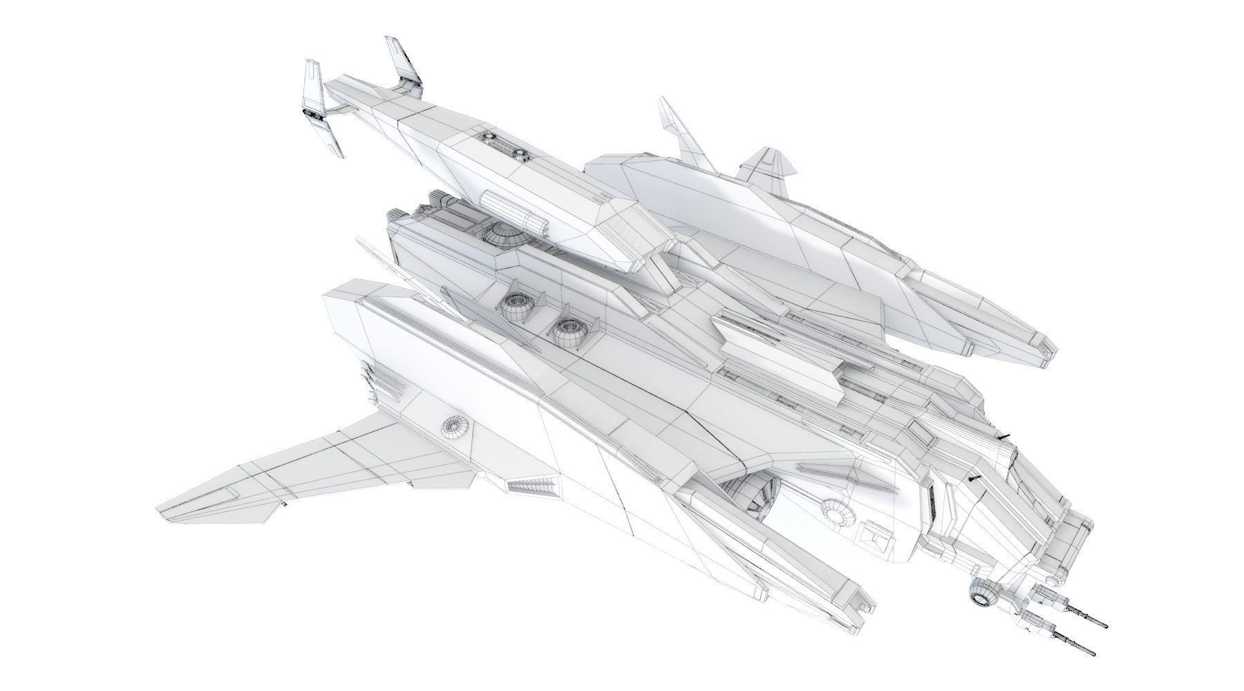 Sci-Fi - Aircraft - Iron 039M 3D model_8