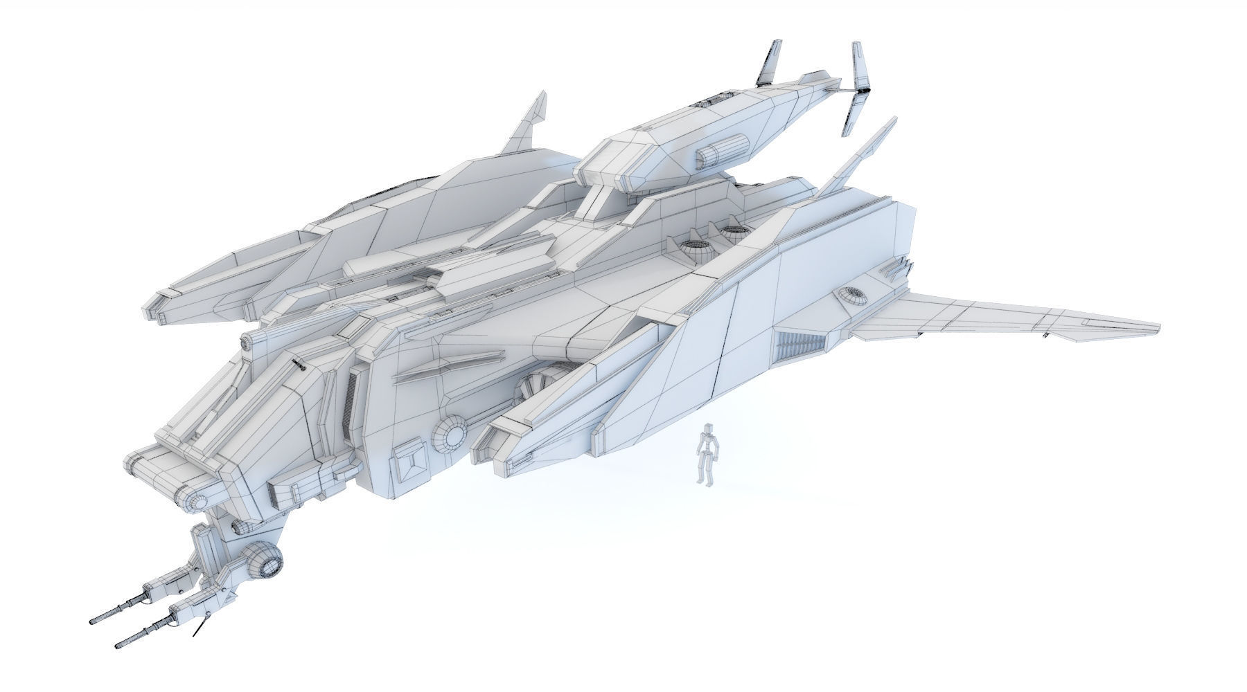 Sci-Fi - Aircraft - Iron 039M 3D model_7