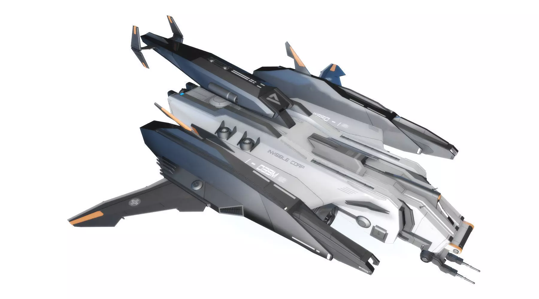Sci-Fi - Aircraft - Iron 039M 3D model_0