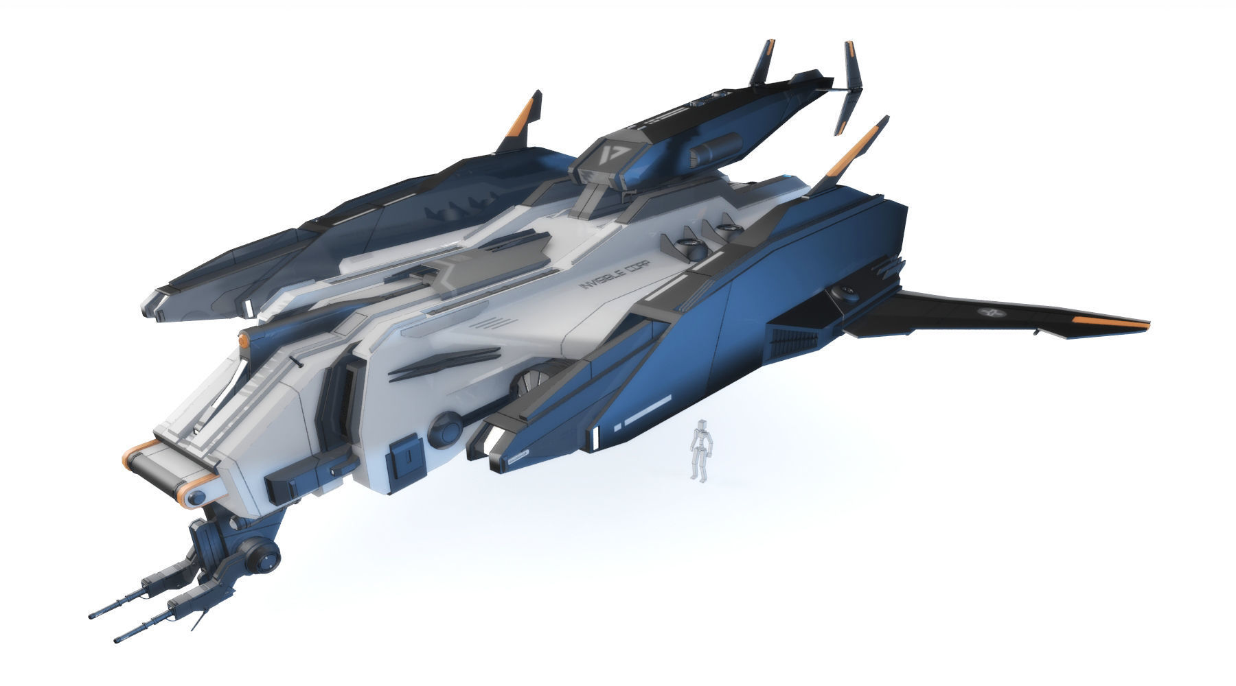 Sci-Fi - Aircraft - Iron 039M 3D model_1