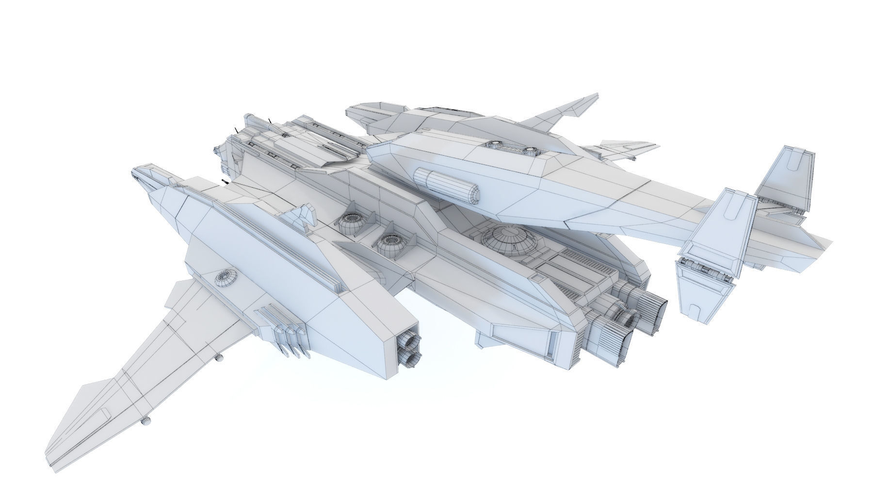 Sci-Fi - Aircraft - Iron 039M 3D model_9