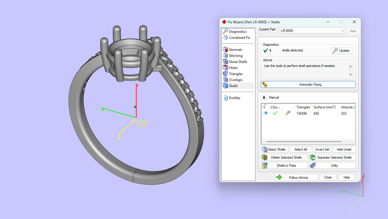 Solitaire Diamond Ring - 3d Printable CAD Modal  3D print model_14