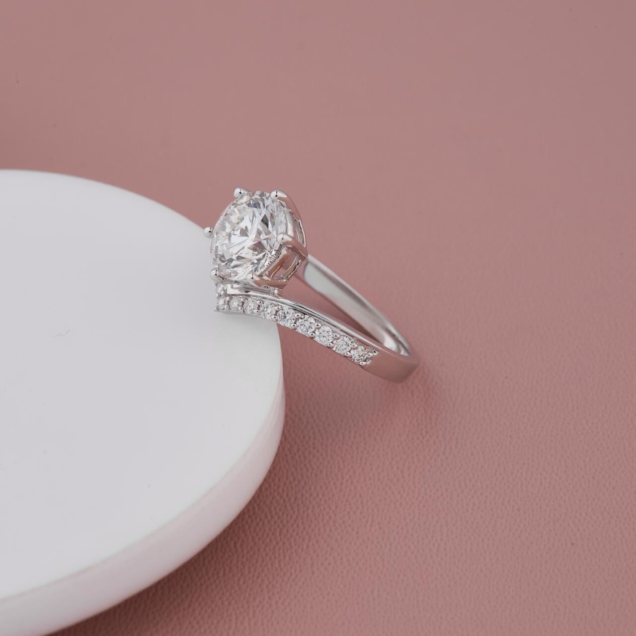 Solitaire Diamond Ring - 3d Printable CAD Modal  3D print model_1