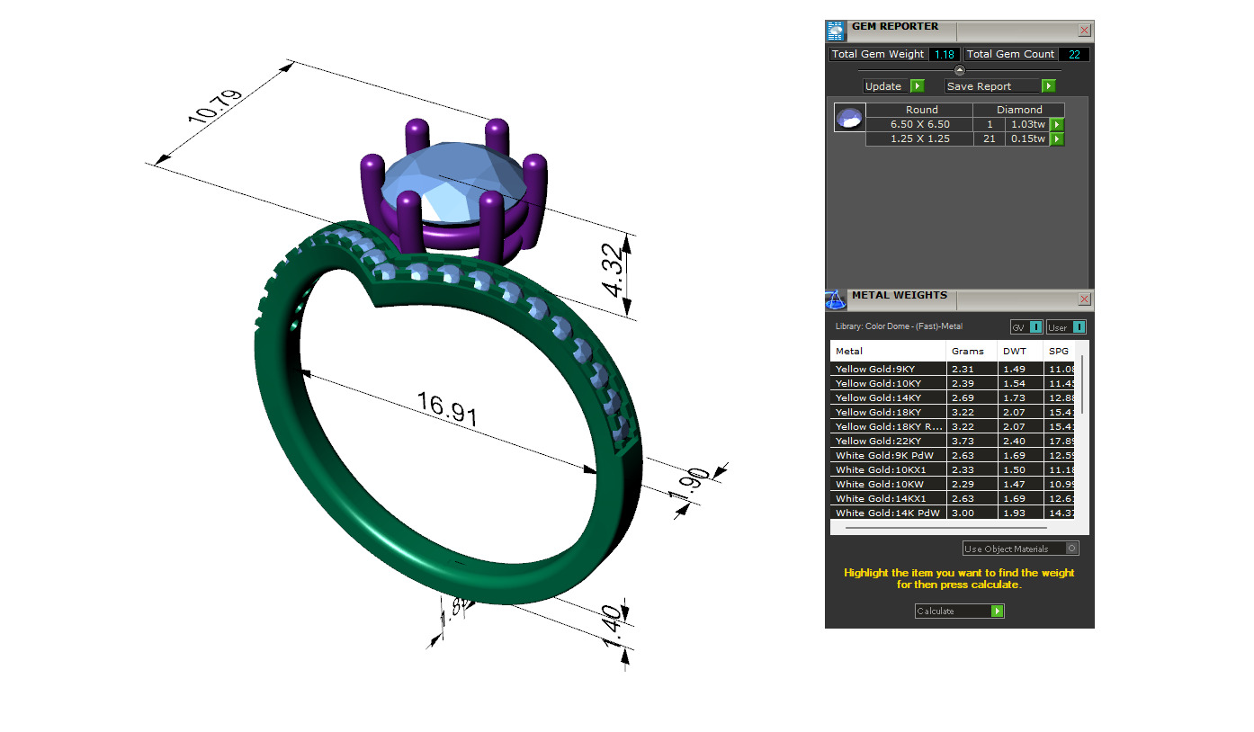 Solitaire Diamond Ring - 3d Printable CAD Modal  3D print model_2