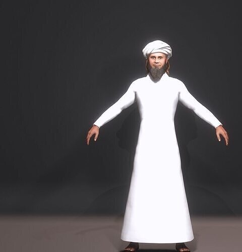 mufti tariq masood 3D model
