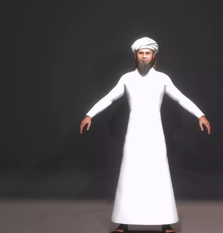 mufti tariq masood 3D model_0