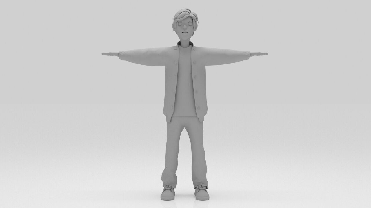 Character Lio Rigged  Low-poly 3D model_6