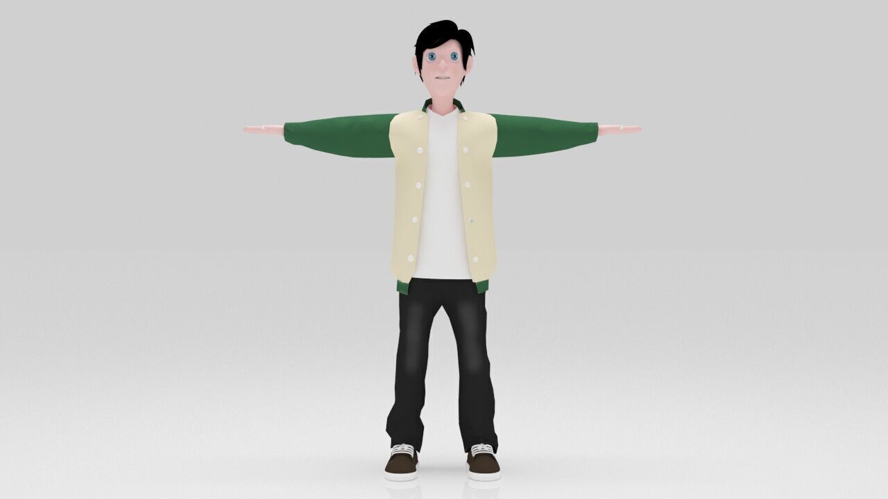 Character Lio Rigged  Low-poly 3D model_2