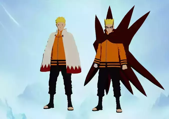 Naruto Baryion Mode - Boruto Next Generation 3D model