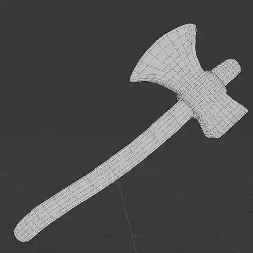 Axe lowpoly 3D 